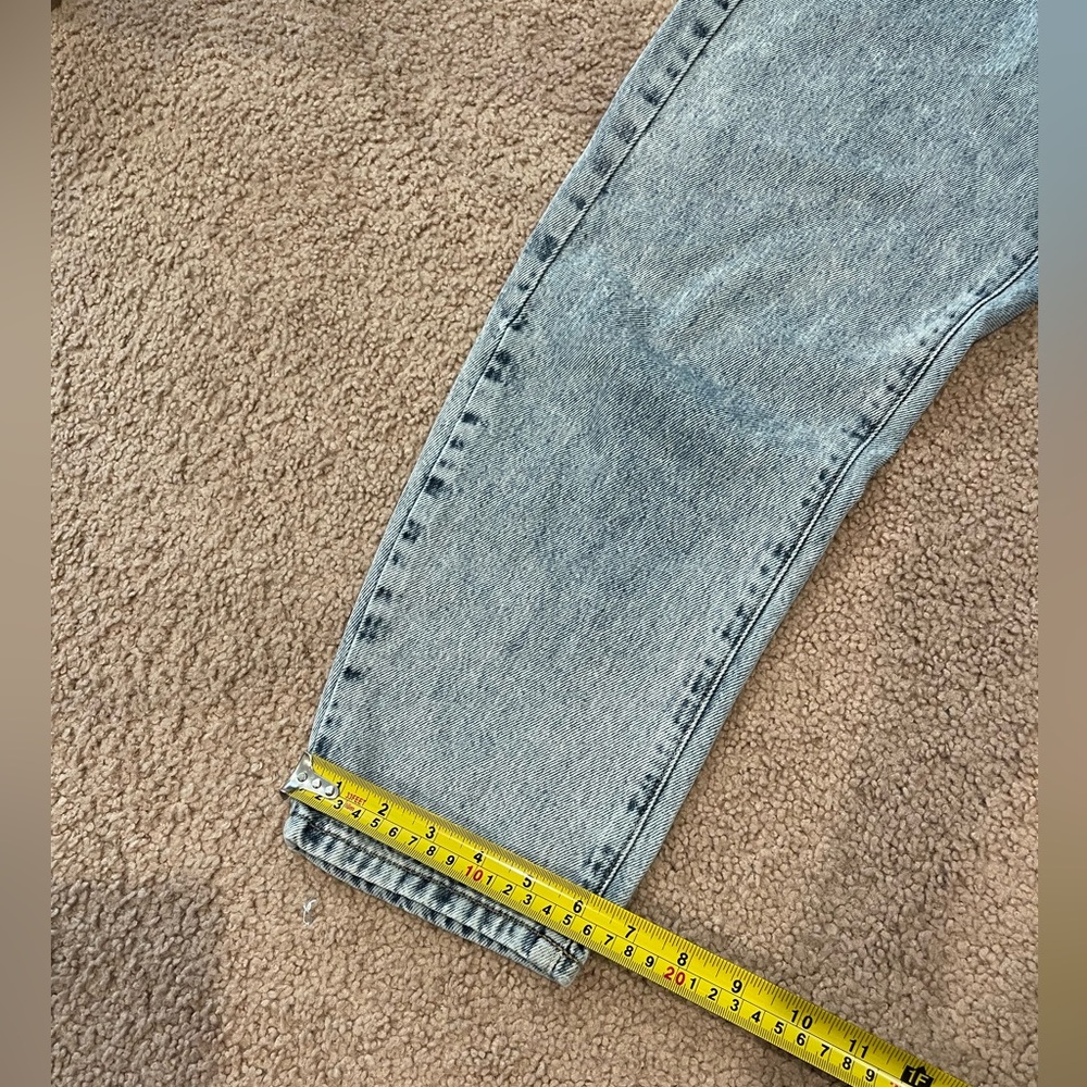 ZARA High-waisted Paper bag Mom Jeans - Picture 6 of 9